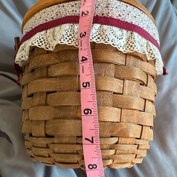 Very vintage Longaberger basket, handwoven dated 1985 - Picture 7 of 9